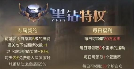 DNF勇士的冒险补给活动：免费领取7天黑钻！