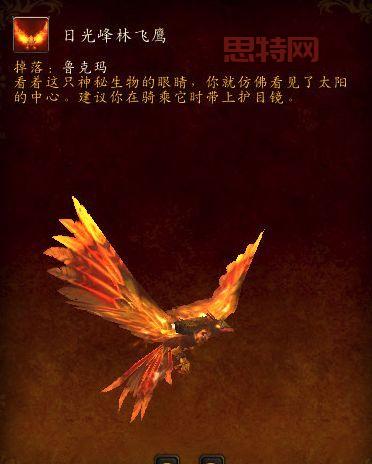 魔兽世界日光峰林飞鹰坐骑获取 与掉率解析