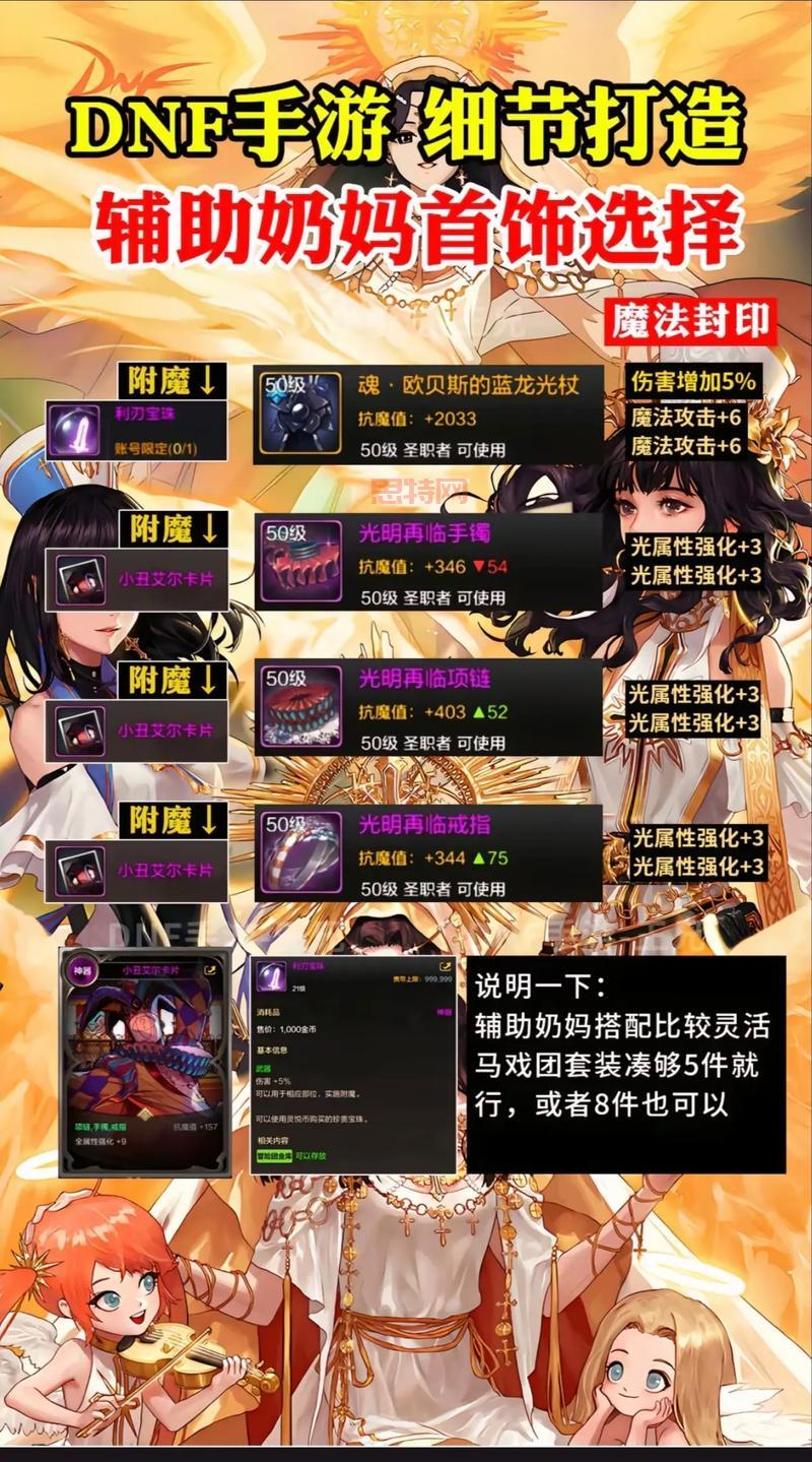 dnf女圣骑毕业装备大揭秘,打造最强辅助就靠它!