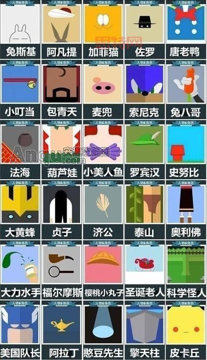 疯狂猜图人物角色答案大全,解锁所有谜题答案