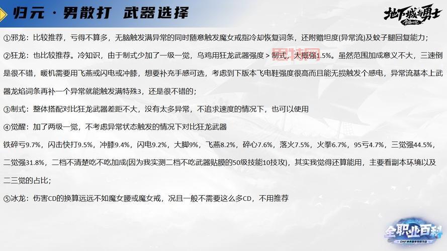 dnf男散打怎么玩？装备选择和打造细节大揭秘！