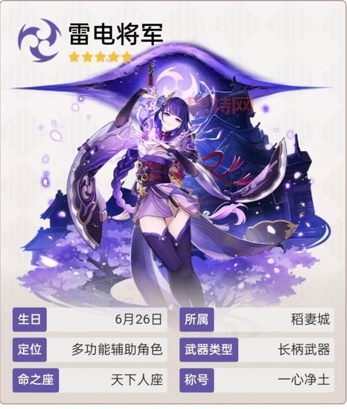 巴尔泽布：雷电将军的全面解析与技能搭配指南