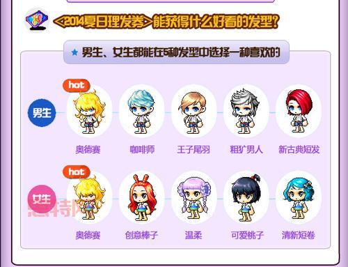 冒险岛发型大全图鉴！想换发型的快来看看！