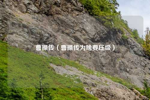 曹操传（曹操传为啥要压级）