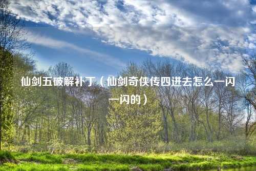 仙剑五破解补丁（仙剑奇侠传四进去怎么一闪一闪的）