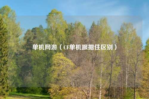 单机网游（CF单机跟摁住区别）