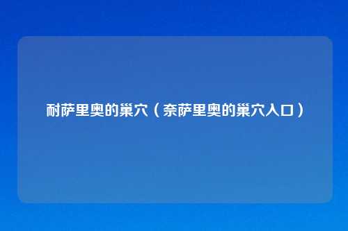 耐萨里奥的巢穴（奈萨里奥的巢穴入口）