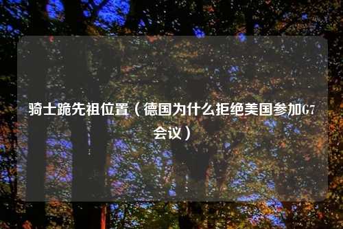 骑士跪先祖位置（德国为什么拒绝美国参加G7会议）