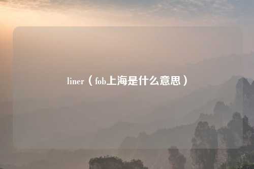 liner(fob上海是什么意思)