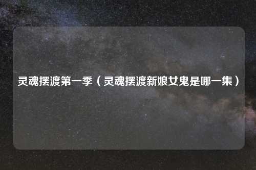 灵魂摆渡之一季(灵魂摆渡新娘女鬼是哪一集)