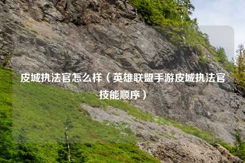 皮城执法官怎么样（英雄联盟手游皮城执法官技能顺序）