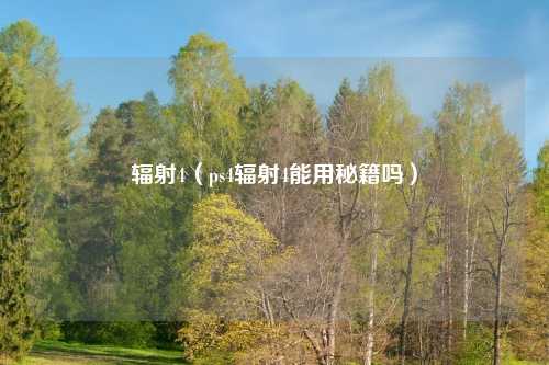 辐射4（ps4辐射4能用秘籍吗）