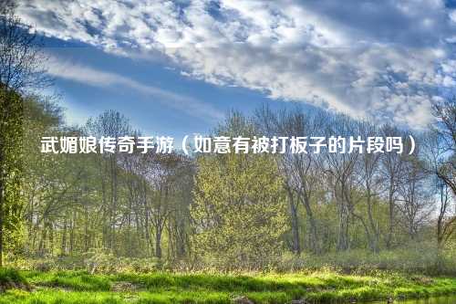 武媚娘传奇手游（如意有被打板子的片段吗）