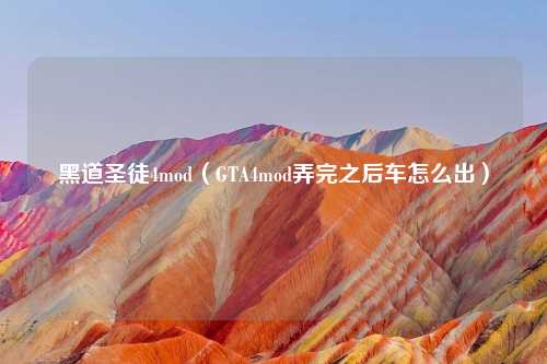 黑道圣徒4mod（GTA4mod弄完之后车怎么出）