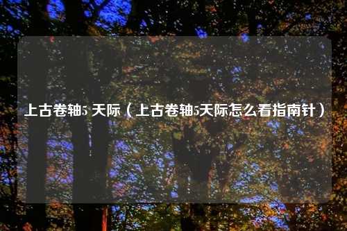 上古卷轴5 天际（上古卷轴5天际怎么看指南针）