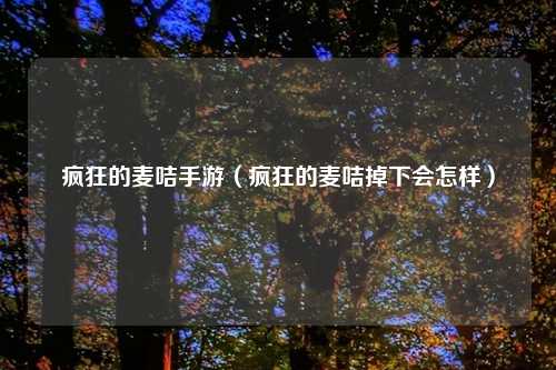 疯狂的麦咭手游(疯狂的麦咭掉下会怎样)