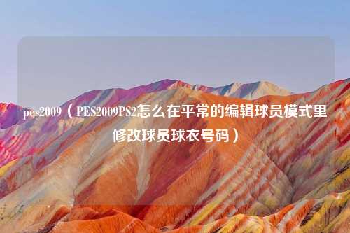 pes2009（PES2009PS2怎么在平常的编辑球员模式里修改球员球衣号码）