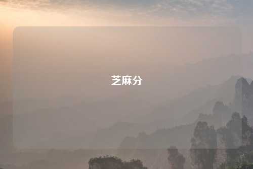 芝麻分