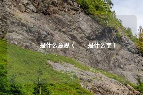 罖亽是什么意思(罖亽是什么字)