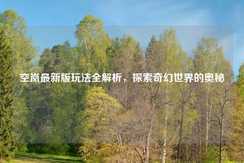 空岚最新版玩法全解析，探索奇幻世界的奥秘