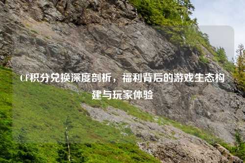 CF积分兑换深度剖析，福利背后的游戏生态构建与玩家体验