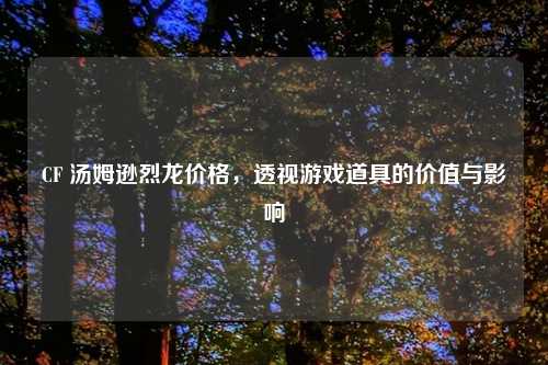 CF 汤姆逊烈龙价格，透视游戏道具的价值与影响