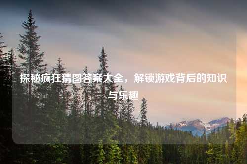 探秘疯狂猜图答案大全,解锁游戏背后的知识与乐趣