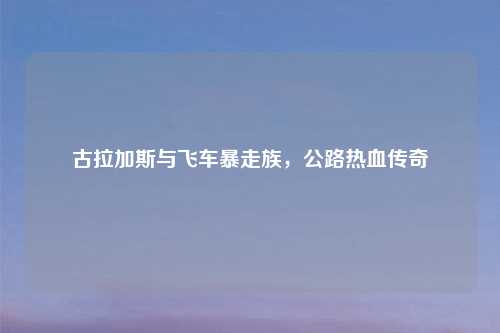 古拉加斯与飞车暴走族,公路热血传奇