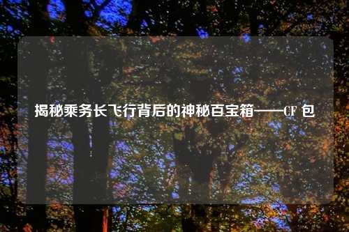 揭秘乘务长飞行背后的神秘百宝箱——CF 包