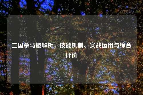 三国杀马谡解析,技能机制、实战运用与综合评价