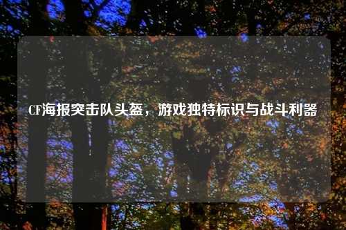 CF海报突击队头盔，游戏独特标识与战斗利器