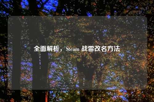 全面解析，Steam 战雷改名     