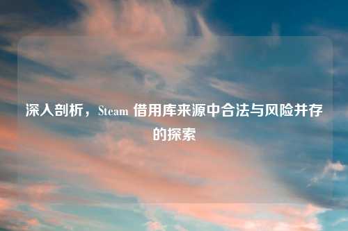 深入剖析，Steam 借用库来源中合法与风险并存的探索
