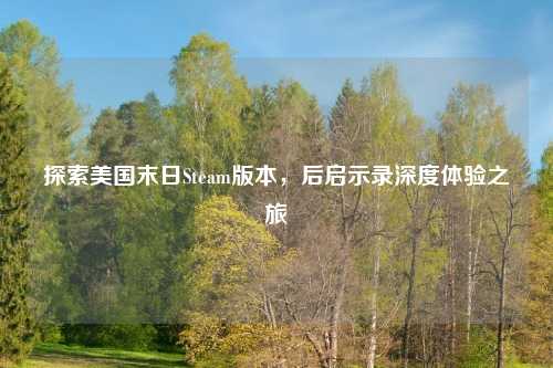 探索美国末日Steam版本，后启示录深度体验之旅