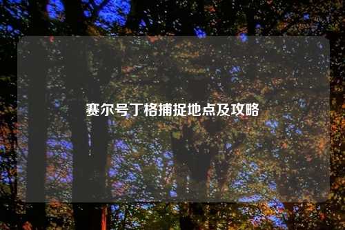 赛尔号丁格捕捉地点及攻略