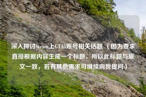 深入探讨Steam上GTA5账号相关话题 (因为要求直接根据内容生成一个标题,所以此标题与原文一致,若有其他需求可继续向我提问)