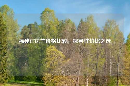 福建CF法兰价格比较，探寻性价比之选
