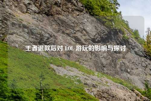 王者退款后对 LOL 游玩的影响与探讨