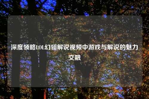 深度领略LOL幻翎解说视频中游戏与解说的魅力交融