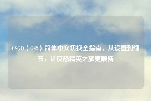 CSGO（CS2）简体中文切换全指南，从设置到细节，让反恐精英之旅更顺畅