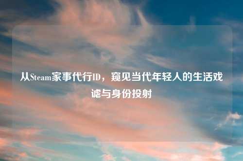 从Steam家事代行ID，窥见当代年轻人的生活戏谑与身份投射