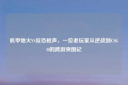 机甲炮火VS反恐枪声，一位老玩家从逆战到CSGO的跨游突围记
