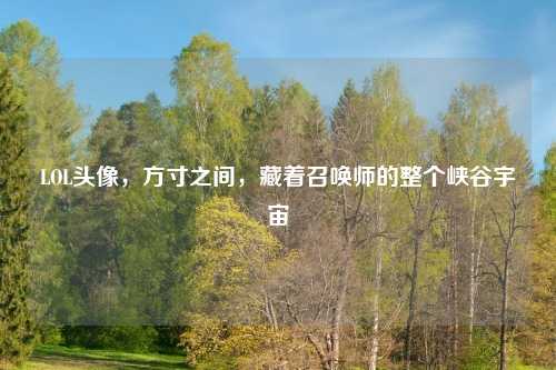 LOL头像，方寸之间，藏着召唤师的整个峡谷宇宙
