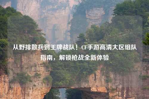 从野排散兵到王牌战队！CF手游高清大区组队指南，解锁枪战全新体验