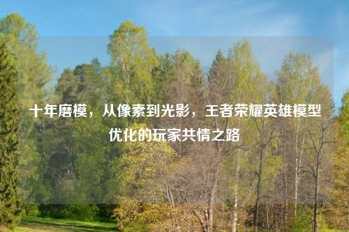 十年磨模，从像素到光影，王者荣耀英雄模型优化的玩家共情之路
