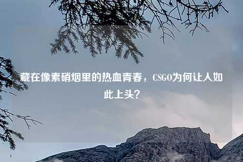 藏在像素硝烟里的热血青春，CSGO为何让人如此上头？