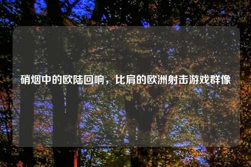 硝烟中的欧陆回响，比肩的欧洲射击游戏群像