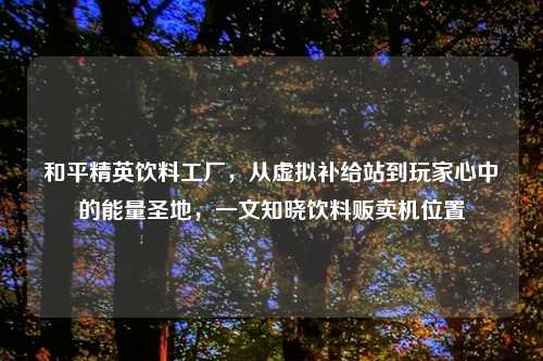 和平精英饮料工厂,从虚拟补给站到玩家心中的能量圣地,一文知晓饮料贩卖机位置