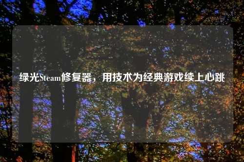 绿光Steam修复器，用技术为经典游戏续上心跳