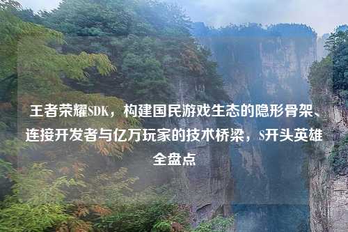 王者荣耀SDK，构建国民游戏生态的隐形骨架、连接开发者与亿万玩家的技术桥梁，S开头英雄全盘点